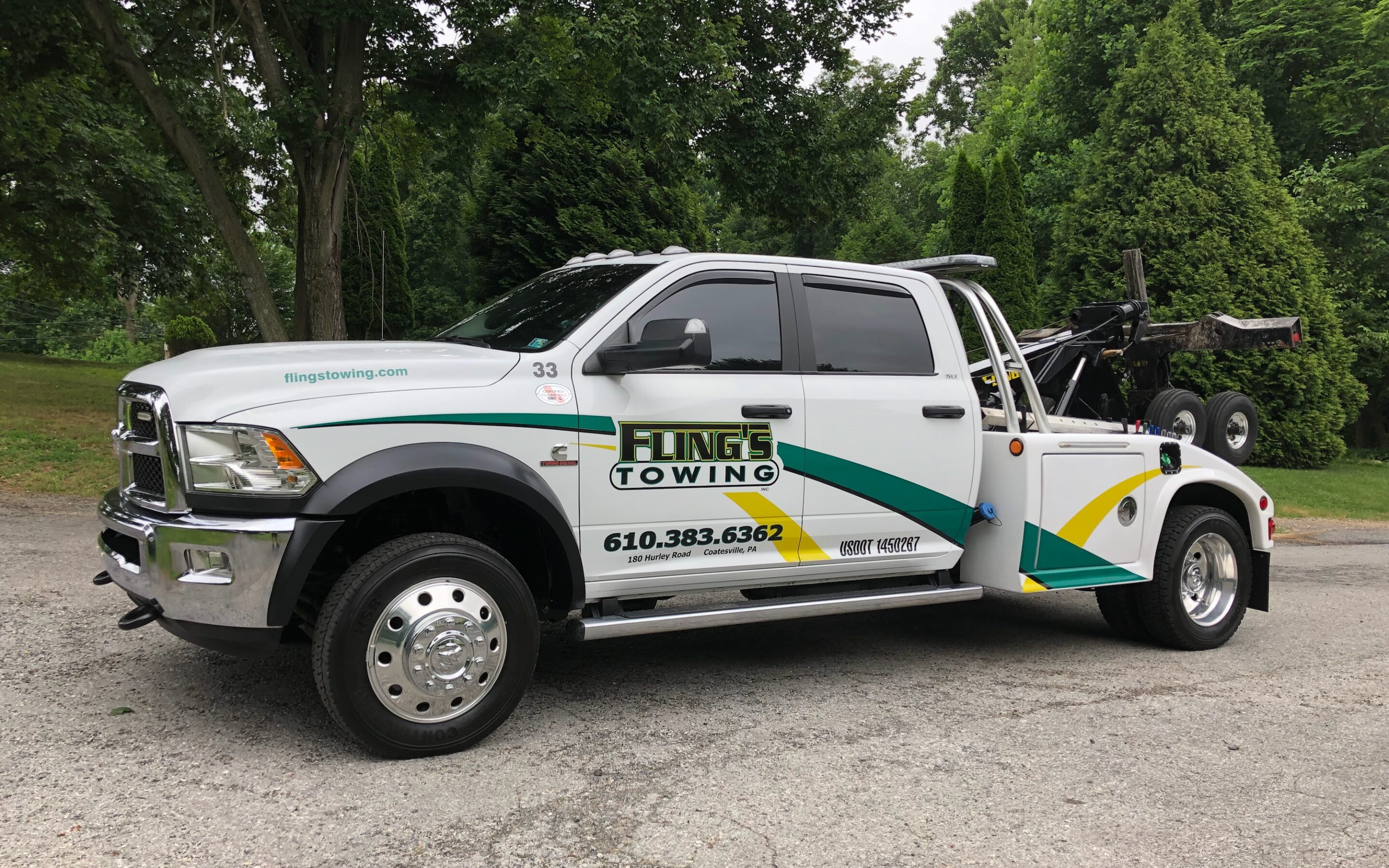 Flings towing self loader wrecker tow truck coatesville pa 19320 1