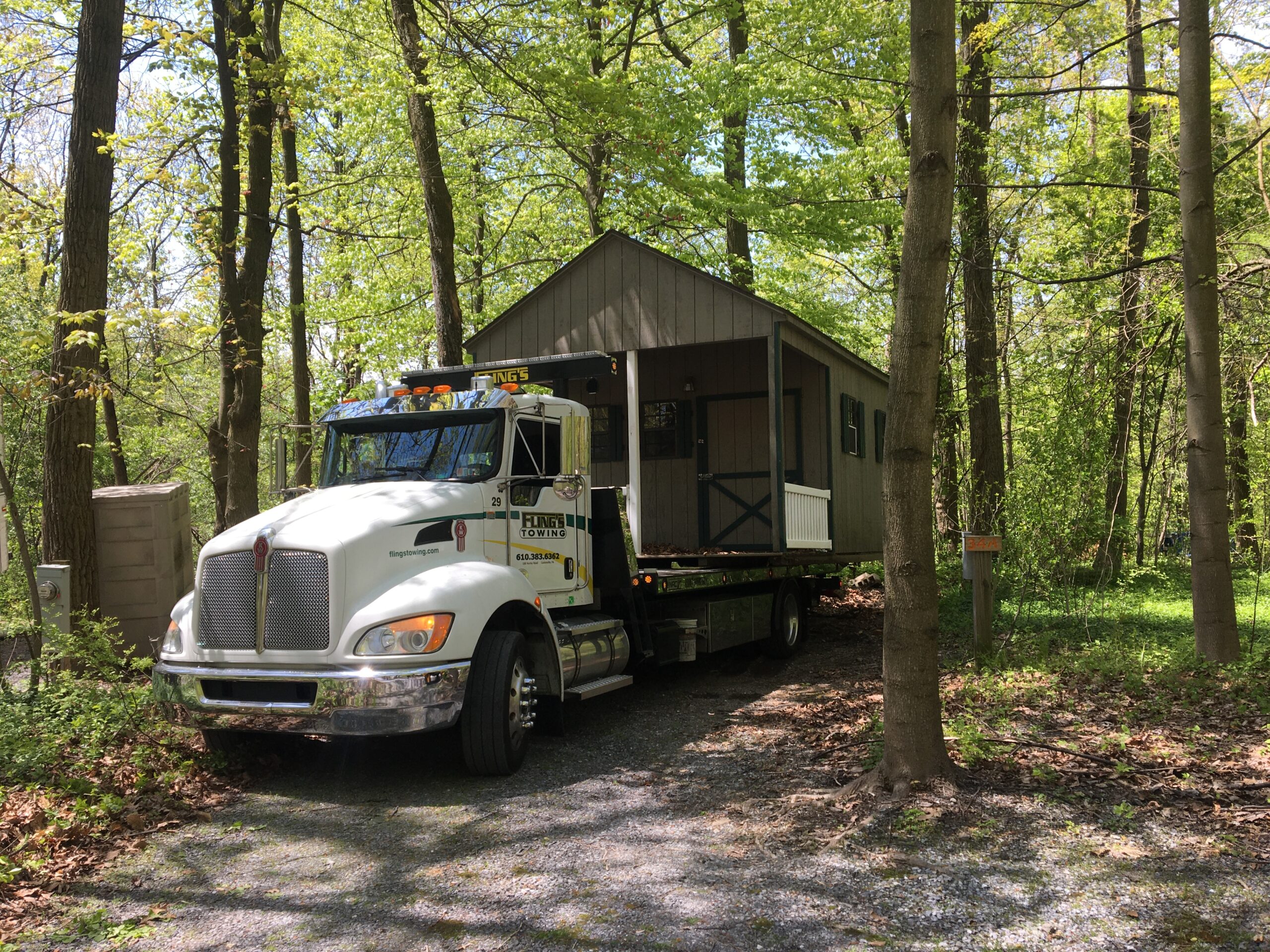 flings towing shed moving