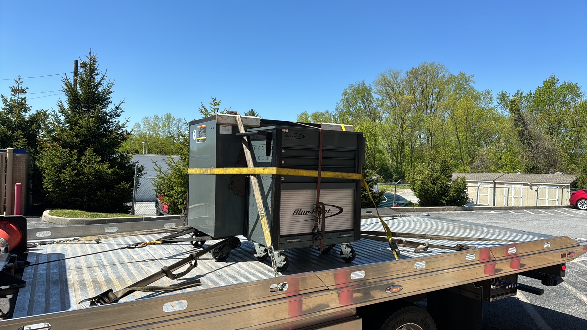 Large tool best being transported on a flatbed truck in Exton PA
